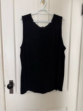 Vikki Vi Black Sleeveless Tank Top Women's Plus Size 2X